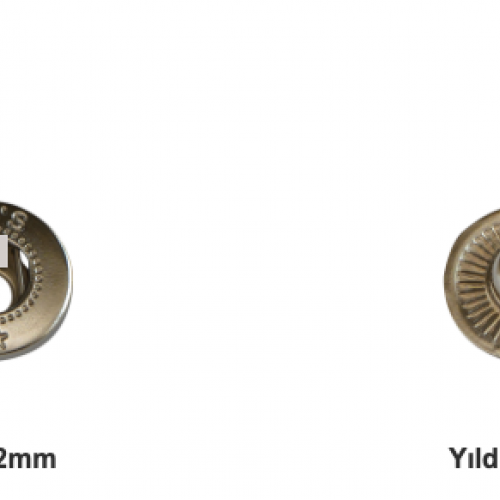 100 Takım 12,5 mm Kaban, Elbise Çıtçıt Paslanmaz