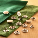 15 mm 61 Sistem Nikel Paslanmaz Metal Çıtçıt 100 Takım