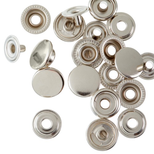 15 mm 61 Sistem Nikel Paslanmaz Metal Çıtçıt 100 Takım